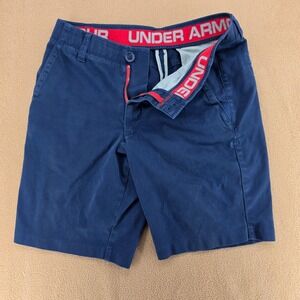Under Armour Match Play Golf Shorts Navy Blue Chino 1253679 Mens 32W